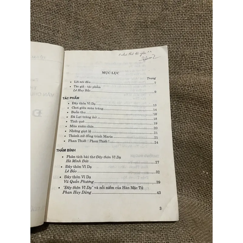 Lê huy Bắc - THẨM BÌNH TÁC PHẨM VĂN CHƯƠNG TRONG NHÀ TRƯỜNG - ĐÂY THÔN VĨ DẠ 725176