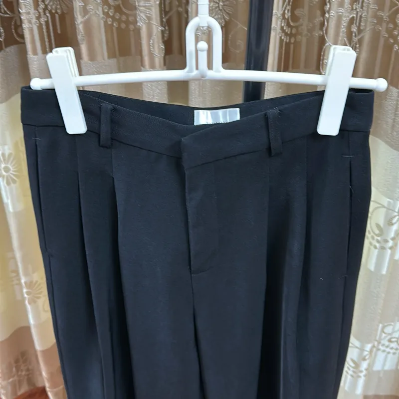 Quần Âu Nam Ống Suông Đứng Vải Thái Kháng Nhăn THOMAS Simple Trouser Ẩn Cúc Thomas S 996529