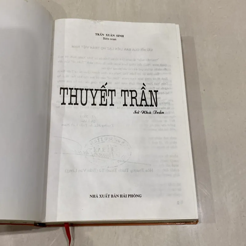 THUYẾT TRẦN, SỬ NHÀ TRẦN, Bản bìa cứng (xb 2006) 997724