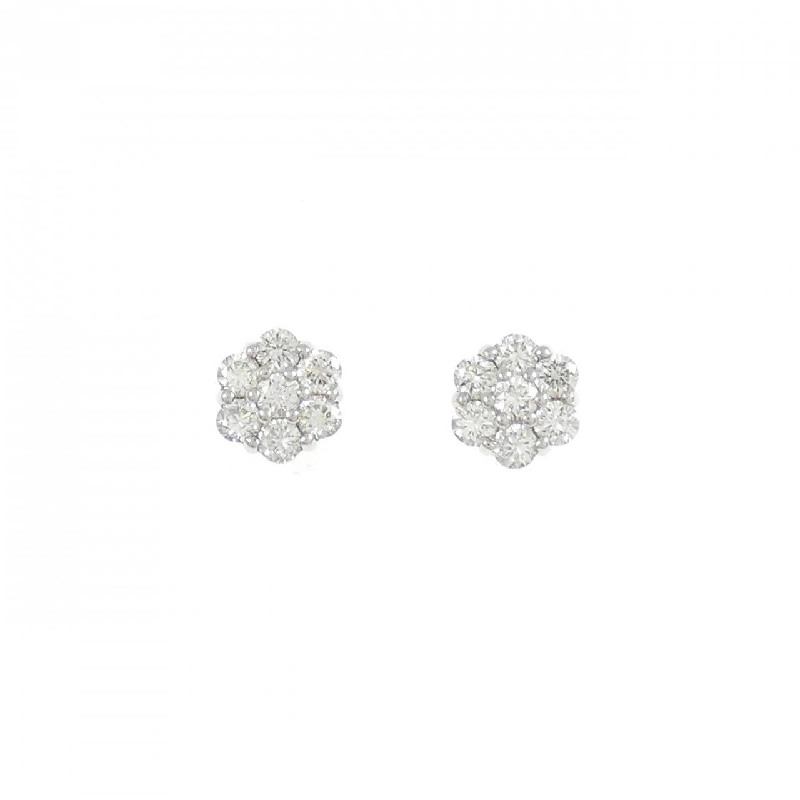 K18WG Bông tai Kim cương Hoa 0.30CT - Hàng hiệu Chính hãng 867303