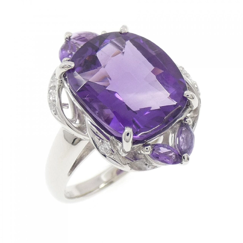 Nhẫn Amethyst PT900 6.16CT - Hàng hiệu Chính hãng 849315