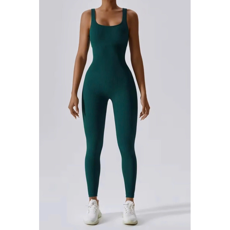 Jumpsiut cao cấp co giãn & tháng khí tập Yoga, Zumba, Gym (Size M) - Xanh lá 334520