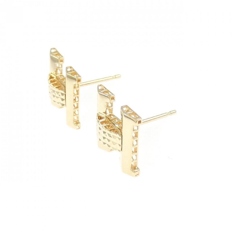 K18YG Chữ cái H Bông tai - Hàng hiệu Chính hãng 864889