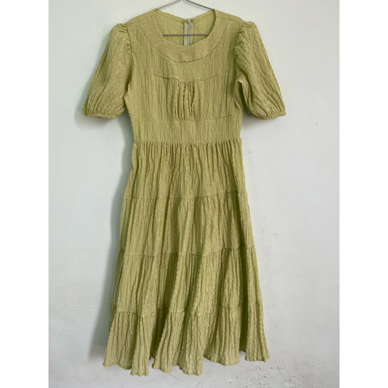Đầm váy nữ maxi biển họa tiết cổ tròn dáng thân dài xòe cực kì xinh trẻ trung 462310