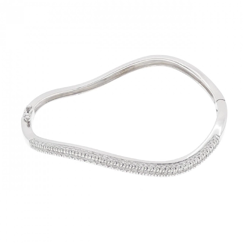 K18WG Vòng tay kim cương 1.15CT - Hàng hiệu Authentic 873703