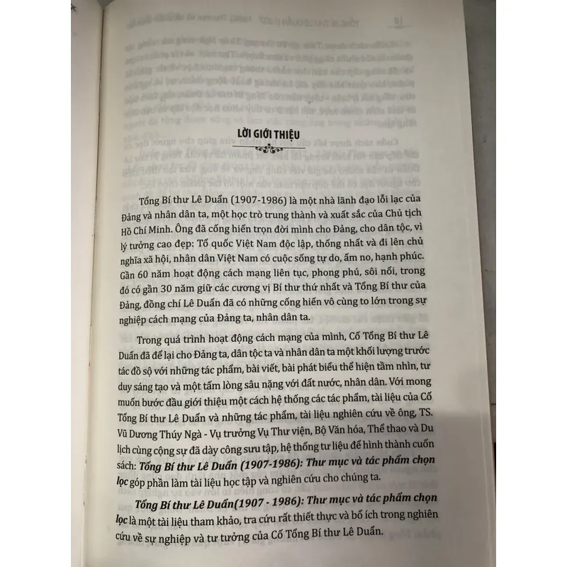 Tổng bí thư Lê Duẩn - Thư mục và tác phẩm chọn lọc 706332