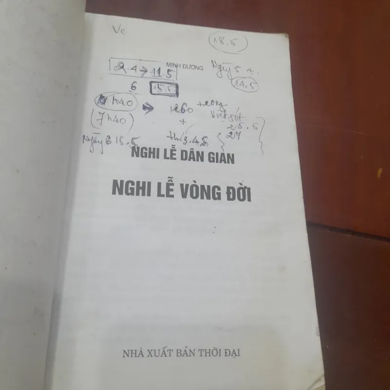 NGHI LỄ VÒNG ĐỜI 931108