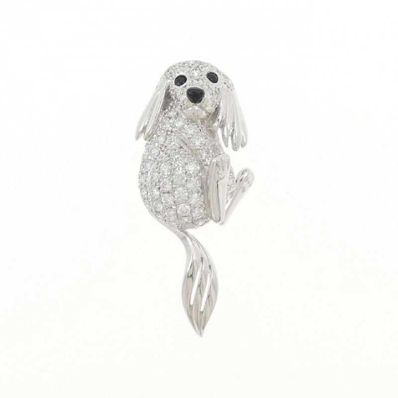 Brooch Onyx MIKIMOTO Dog - Hàng hiệu Chính hãng 844967