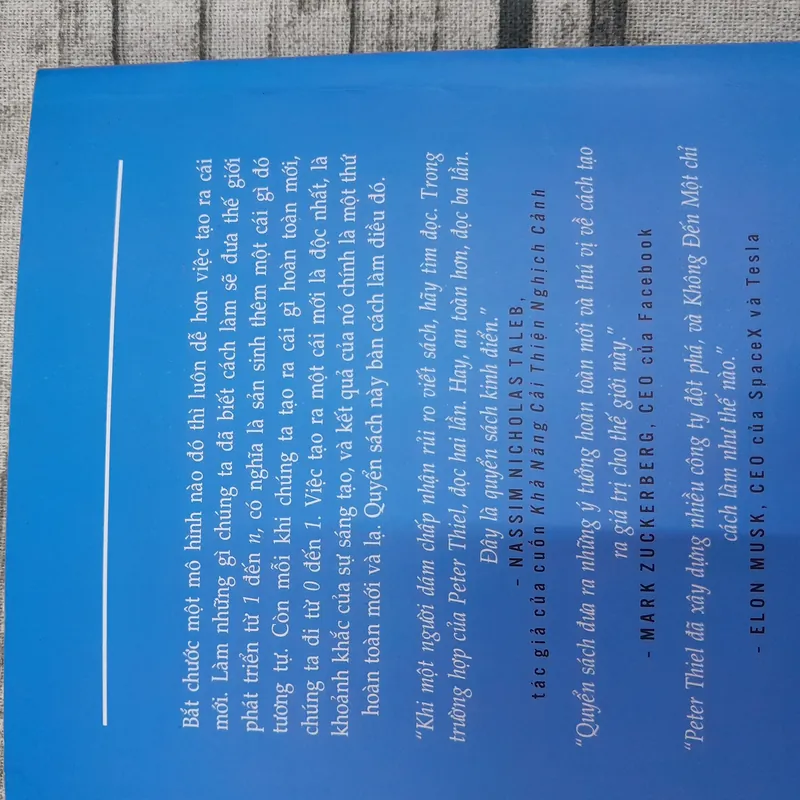 Không đến một. Bài học về khởi nghiệp. Peter Thiel 574908