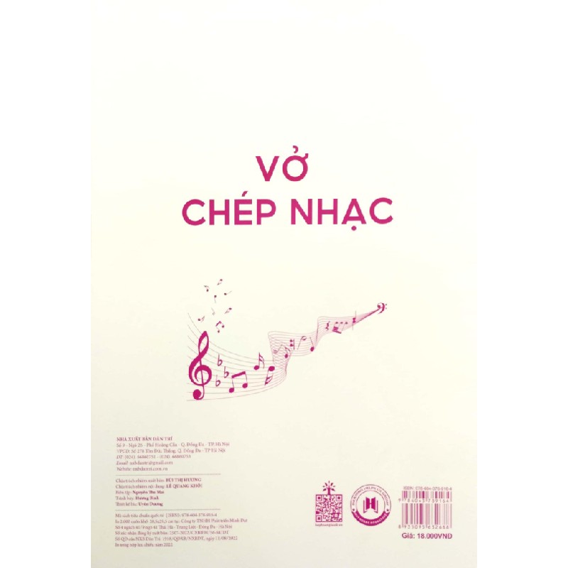 Vở Chép Nhạc - 40 Trang (Bìa Hồng) - Minh Nhật 160569