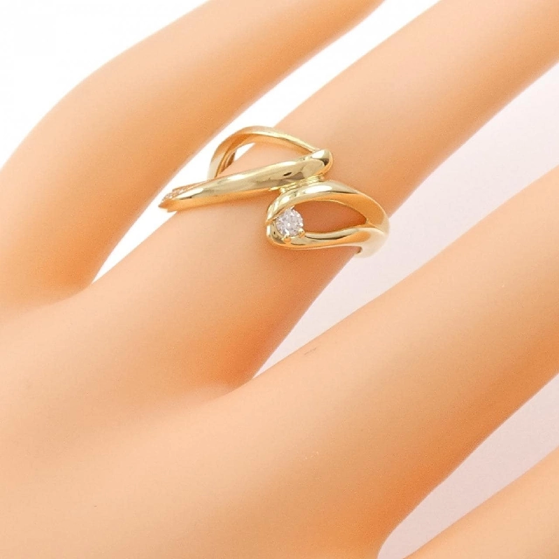 Nhẫn kim cương K18YG 0.09CT - Hàng hiệu Chính hãng 856099