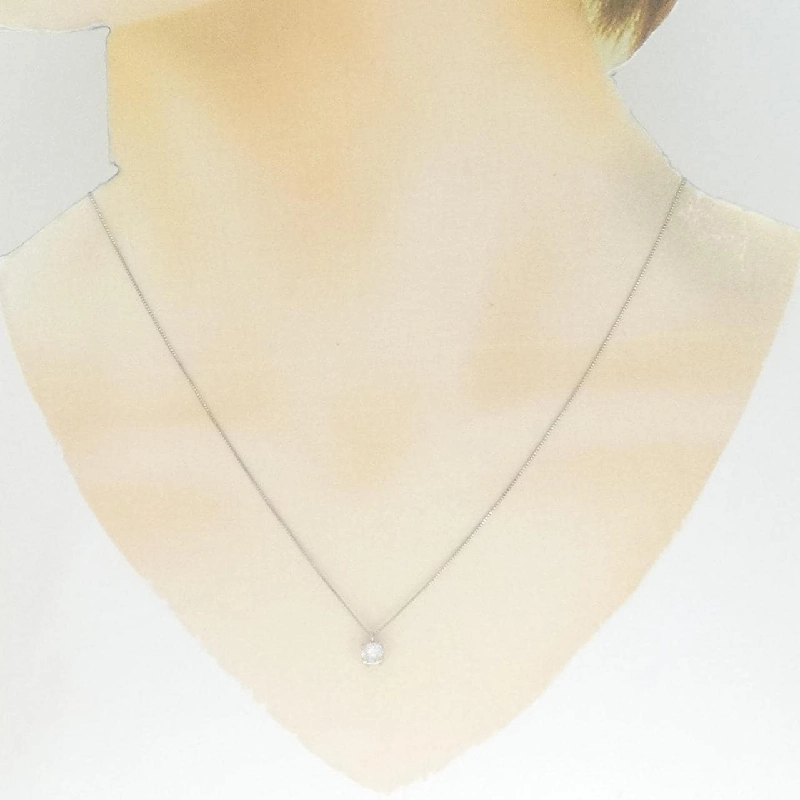 Dây chuyền kim cương Solitaire PT900/PT850 0.30CT - Hàng hiệu Chính hãng 862456