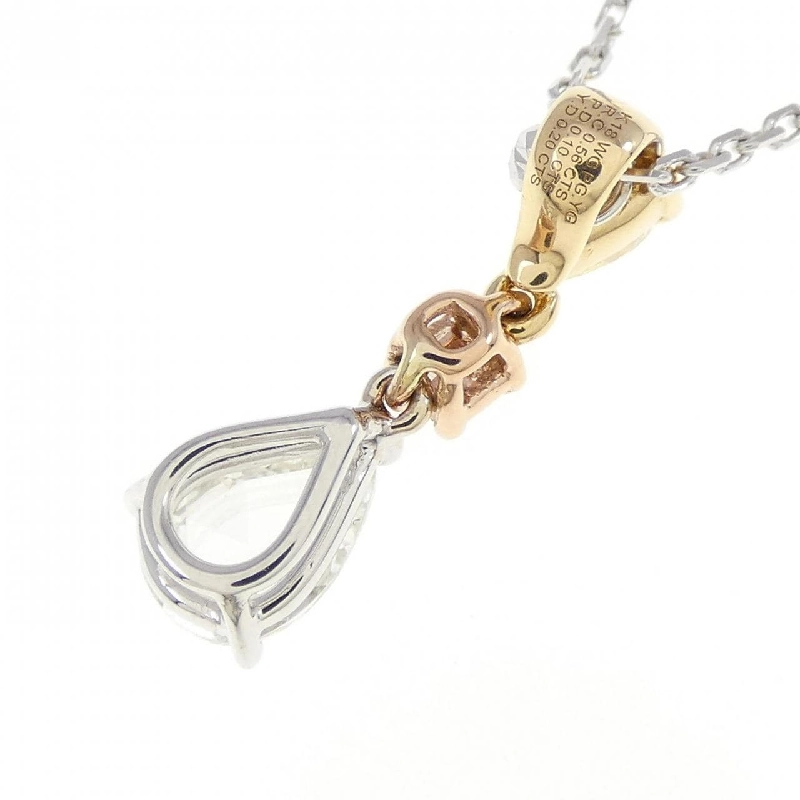 Dây chuyền kim cương ba màu K18 0.86CT - Hàng hiệu Authentic 861973