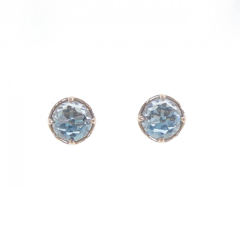 K10PG Blue Topaz Bông tai - Hàng hiệu Chính hãng 865109