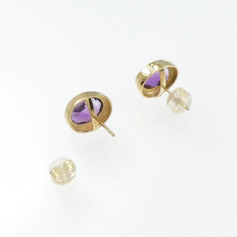 K18YG Amethyst Bông tai - Hàng hiệu Chính hãng 867017