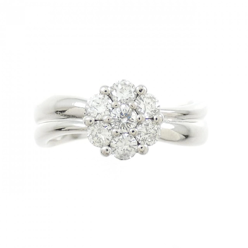 Nhẫn kim cương hoa PT900 0.45CT 670528