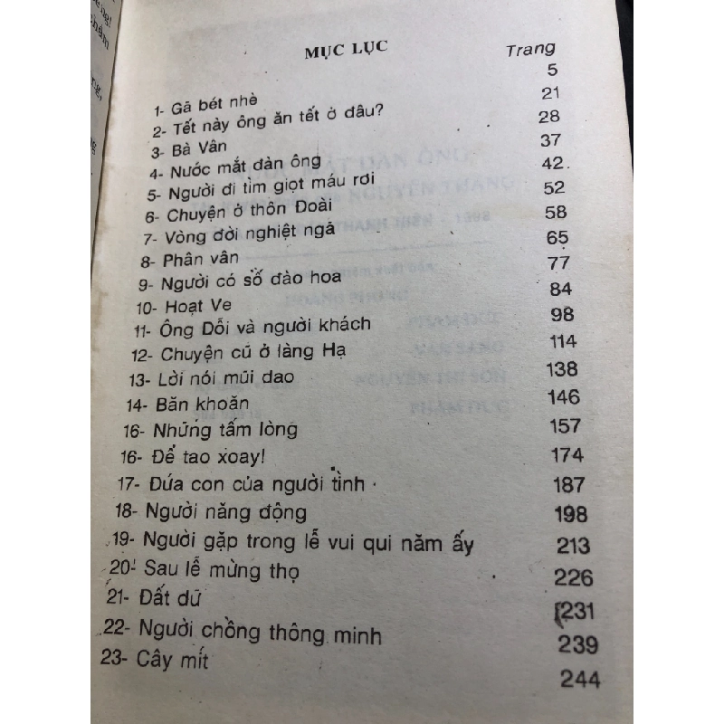 Nước mắt đàn ông 1998 mới 50% ố vàng Nguyễn Thăng HPB0906 SÁCH VĂN HỌC 459150