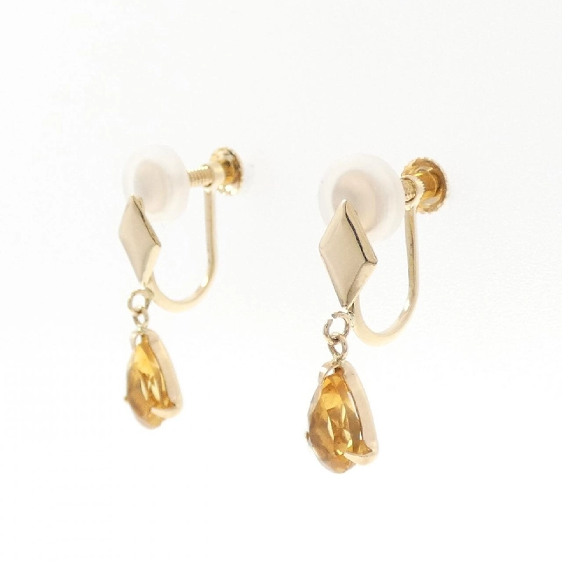 K10YG Citrine Bông tai - Hàng hiệu Chính hãng 870184