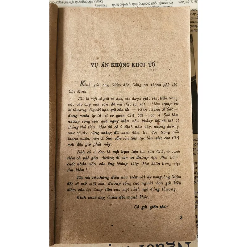 VỤ ÁN KHÔNG KHỞI TỐ - Minh Kiên 720746