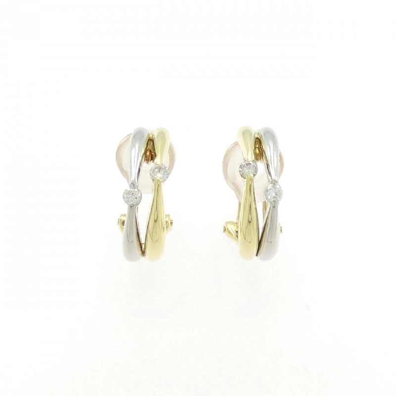 K18YG/PT900 Bông tai/Khuyên tai kim cương 0.20CT - Hàng hiệu Chính hãng 871147