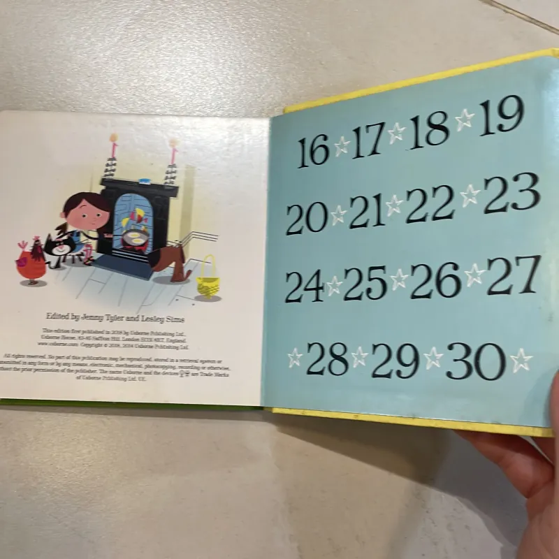 NGOẠI VĂN tiếng anh trẻ em: usborne baby board books - 1,2 buckle my shoe  1027591