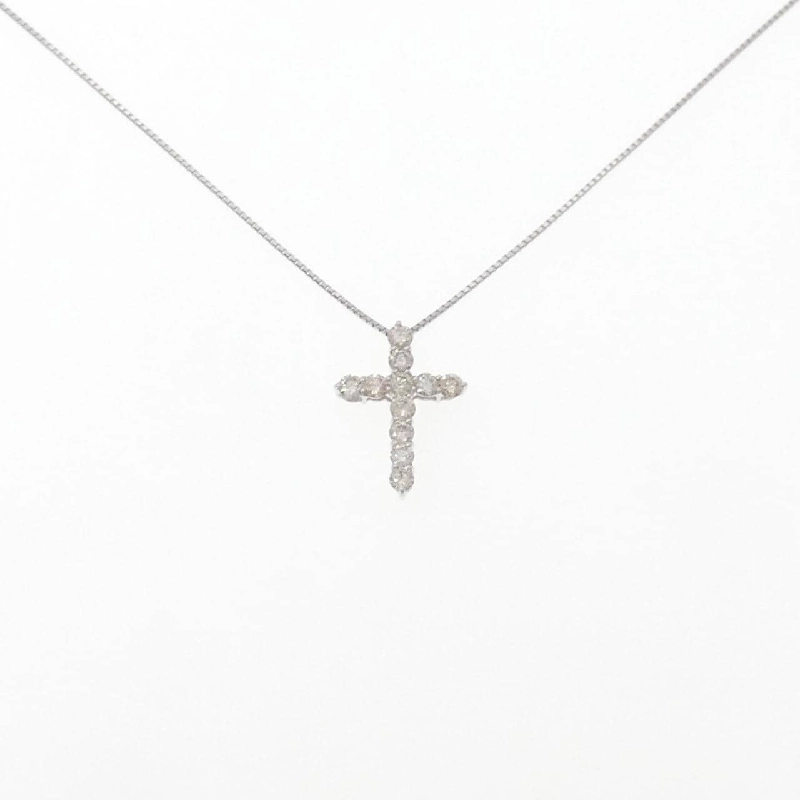 K18WG Dây chuyền kim cương chéo 1.00CT - Hàng hiệu Chính hãng 857495