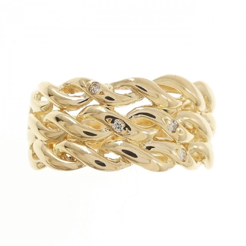 Nhẫn kim cương K18YG 0.04CT 667959