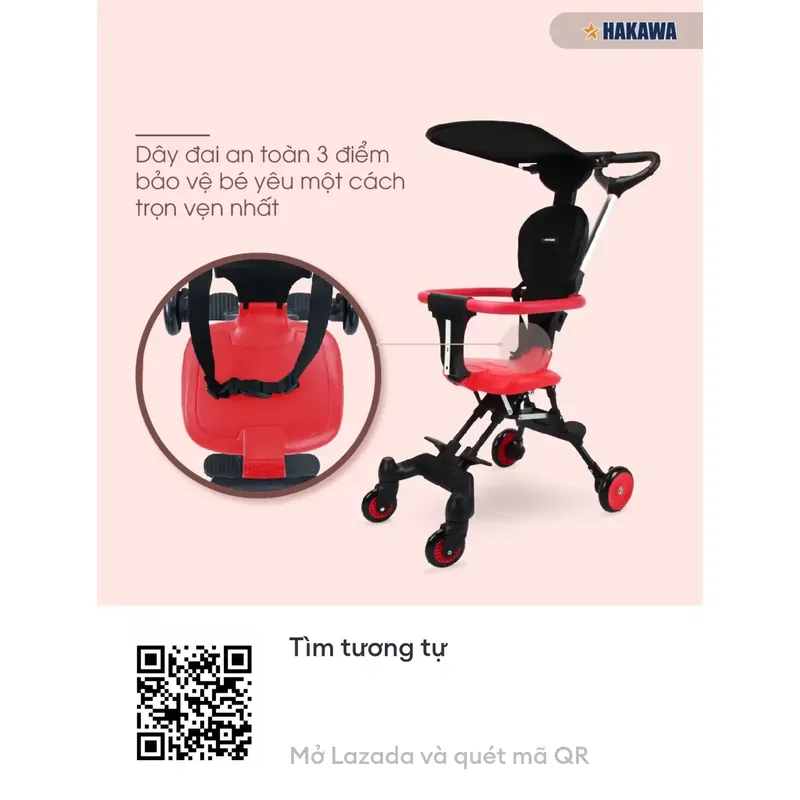 Xe đẩy gấp gọn Hakawa 732728