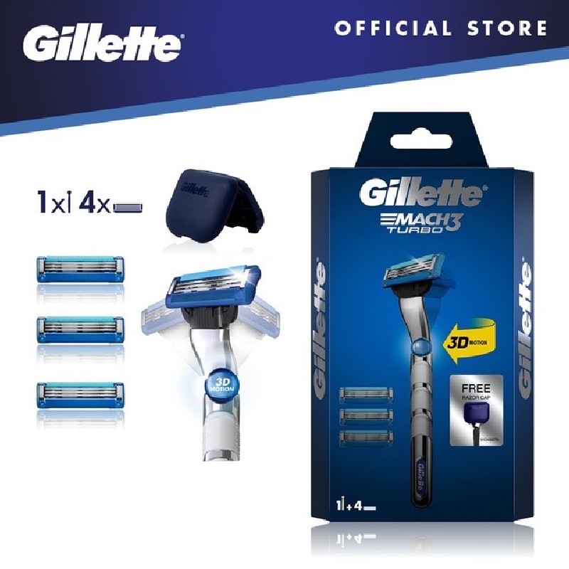 Bộ dao cạo Gillette Mach3 Turbo kèm lưỡi 1355