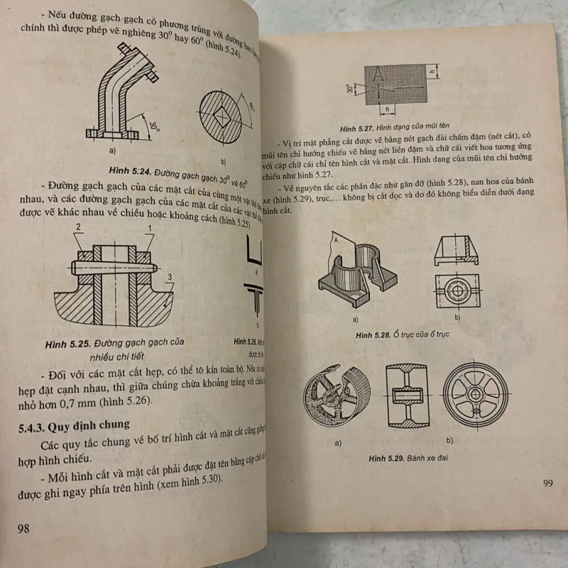 Vẽ kỹ thuật cơ khí Tập 1 - Trần Hữu Quế 987563