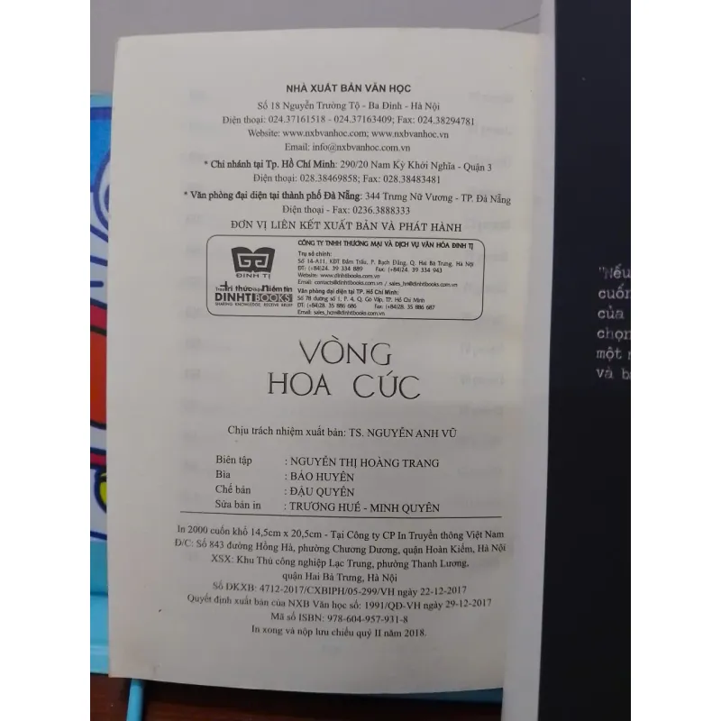 Sách: Vòng Hoa Cúc - TG: Sharon Bolton 969856