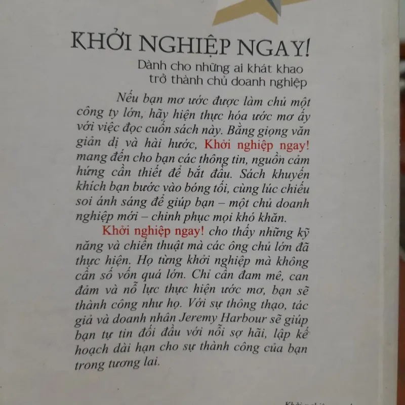 Jeremy Harbour - KHỞI NGHIỆP NGAY (dành cho người khát khao làm chủ doanh nghiệp) 781631