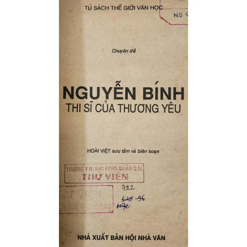NGUYỄN BÍNH - THI SĨ CỦA THƯƠNG YÊU 707486