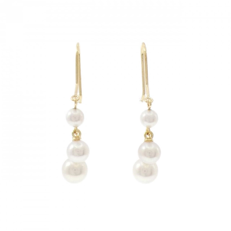 K18YG Bông tai ngọc trai Akoya - Hàng hiệu Authentic 868162