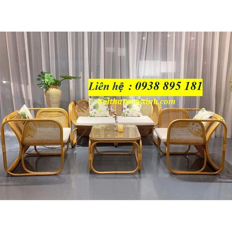 Sofa mây tự nhiên phòng khách bảo hành 12 tháng 365795