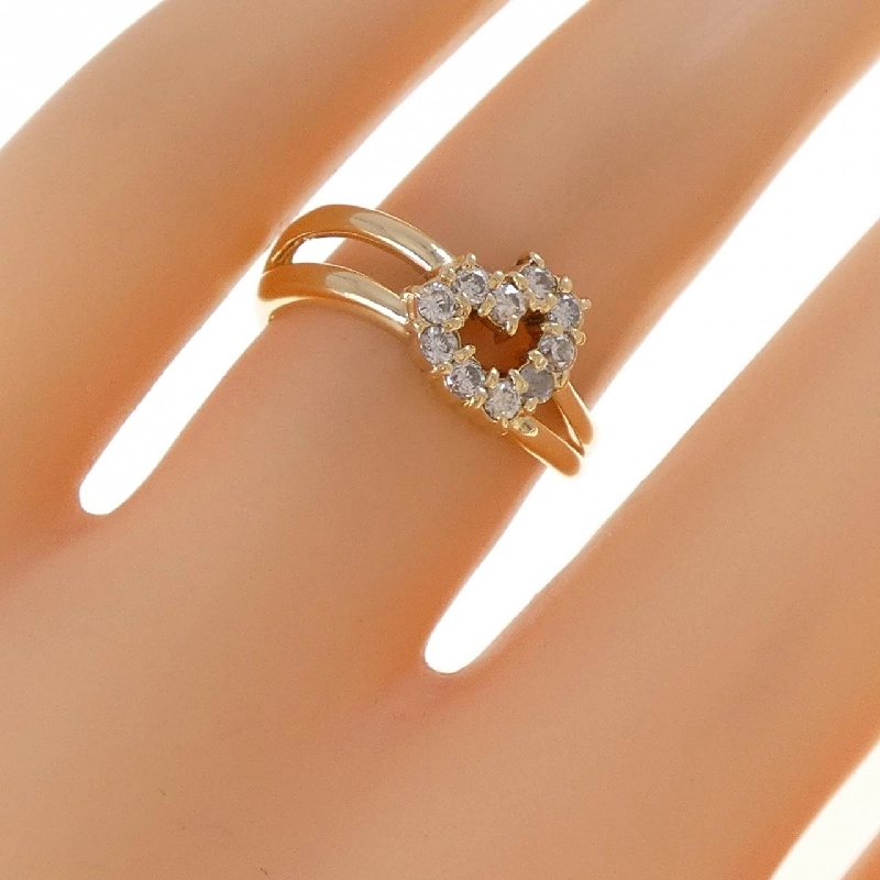 Nhẫn kim cương hình trái tim K18YG 0.25CT - Hàng hiệu Chính hãng 854667
