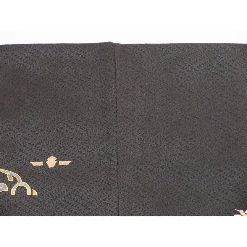 Áo kimono thăm viếng, trang trí vàng Yuzen, có thêu, kích thước tay áo S - Hàng hiệu Authentic 883000