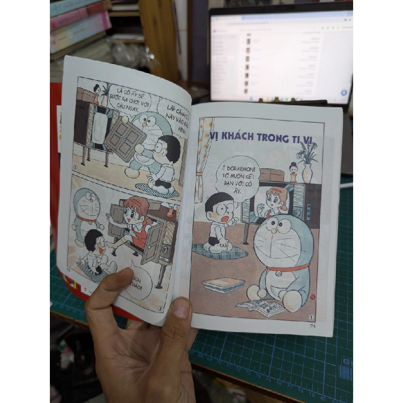 Truyện tranh Doraemon tranh truyện nhi đồng phiên bản màu 503496