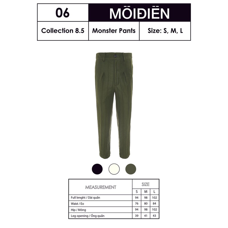 Quần Quái Vật Size L | Môi Điên Studiou 74670