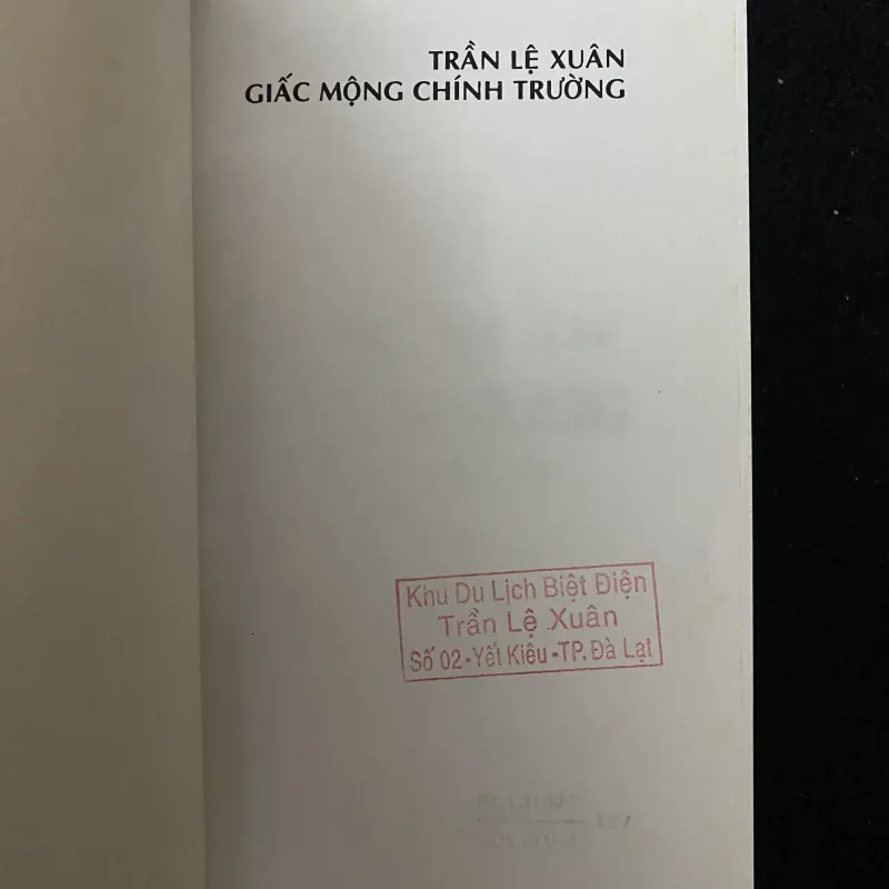 Trần Lệ Xuân - Giấc Mộng Chính Trường. -Lý Nhân 1033006