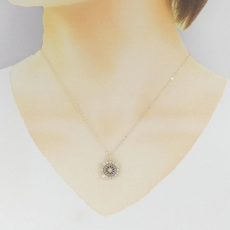 K18YG Sapphire Necklace 0.41CT - Hàng hiệu Authentic 864194