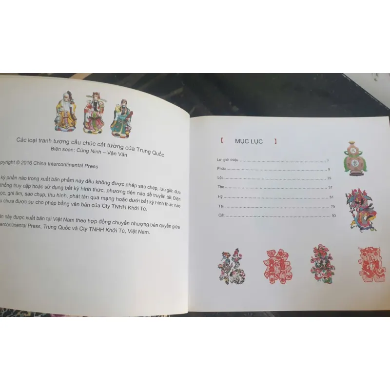 Sách Các Loại Tranh Tượng  Cầu Chúc Cát Tường Của Trung Quốc 697376