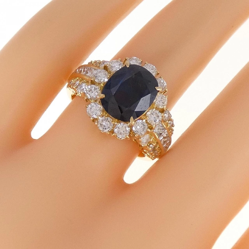 Nhẫn Sapphire K18YG 3.20CT 671253