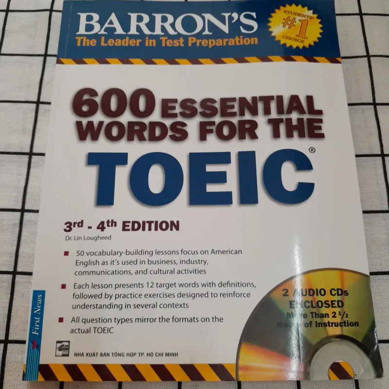 TOEIC test prepare 3-4th ed. 600 essential words. BARRON'S. Dr Lin Loughheed. Firstnews 735041