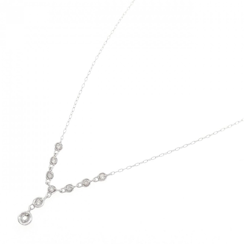 K18WG Dây chuyền kim cương 0.20CT - Hàng hiệu Chính hãng 863006