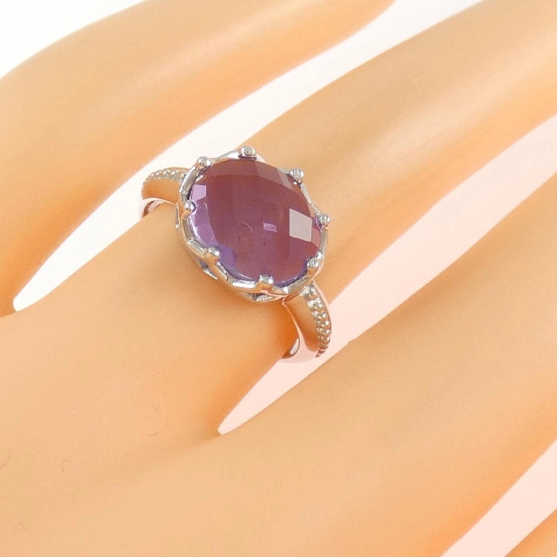Nhẫn Amethyst K10WG - Hàng hiệu Authentic 853781