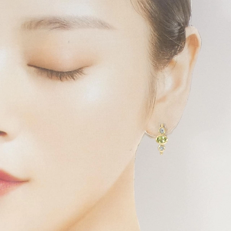 K18YG Peridot Bông tai - Hàng hiệu Chính hãng 872927