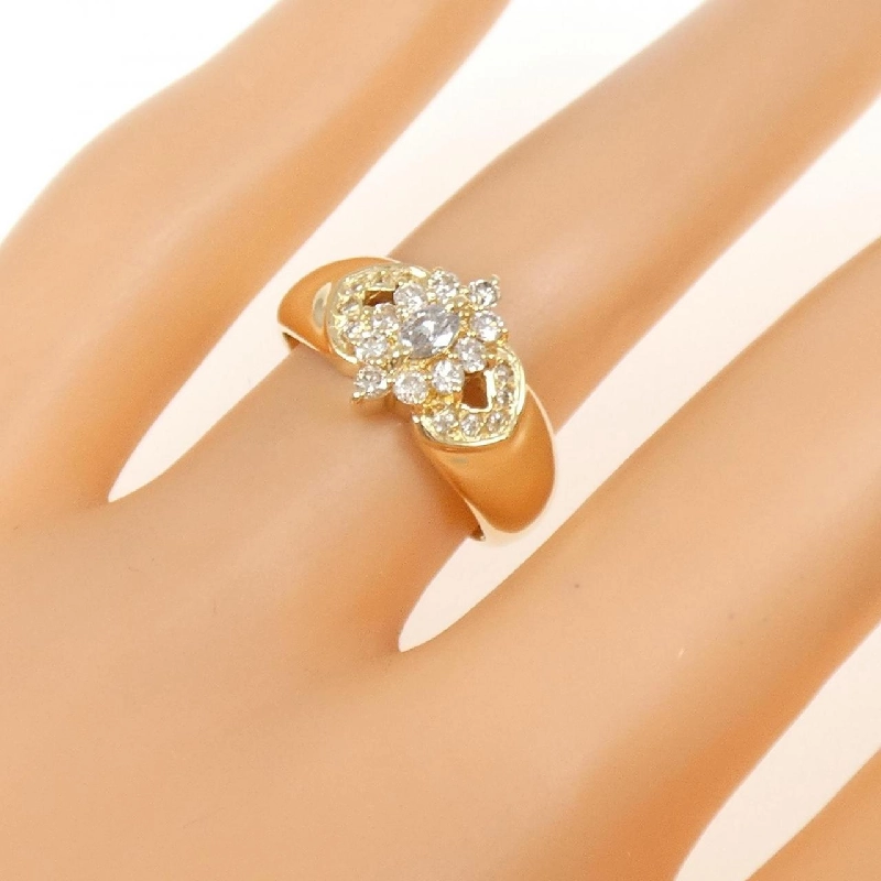 Nhẫn kim cương K18YG 0.12CT - Hàng hiệu chính hãng 855602