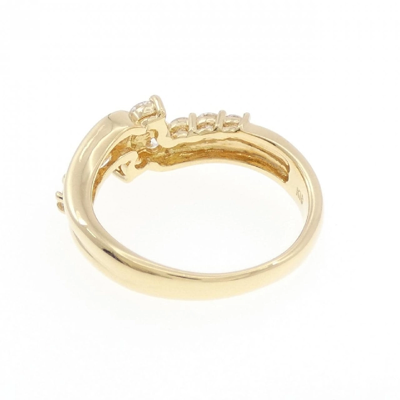 Nhẫn kim cương K18YG 0.593CT 671866