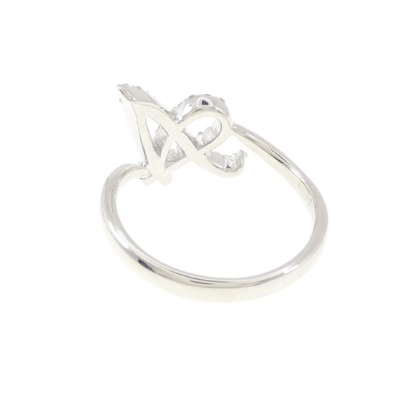 Nhẫn kim cương chữ cái A K18WG 0.23CT 670333